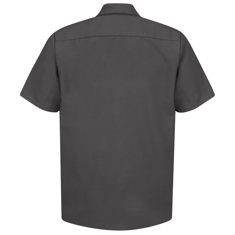 Regular Fit Short Sleeve Large/Tall Red Kap Mens Size Industrial Work Shirt White 